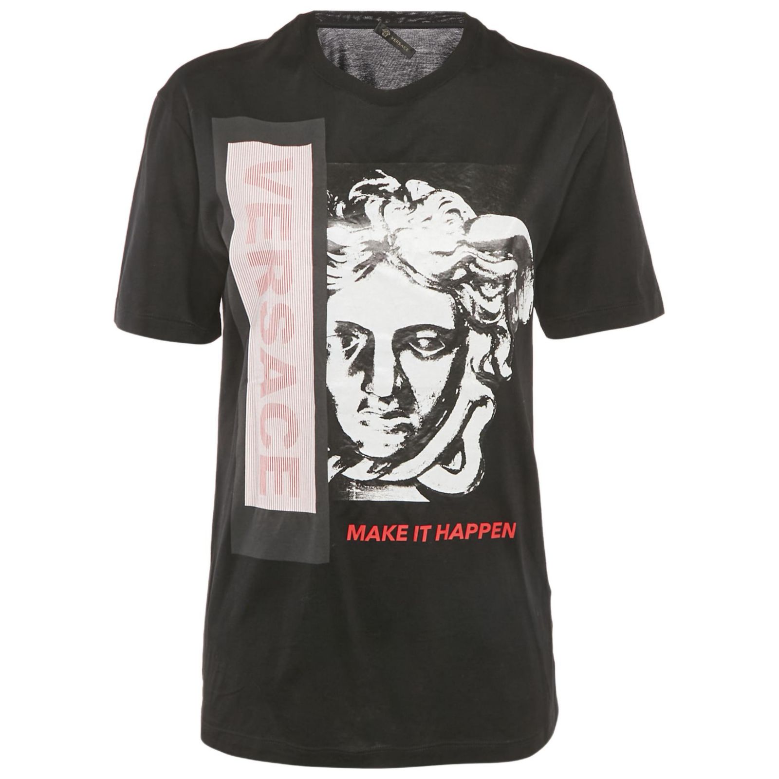 Pre-Owned Versace Women's Make It Happen Print Cotton T-Shirt