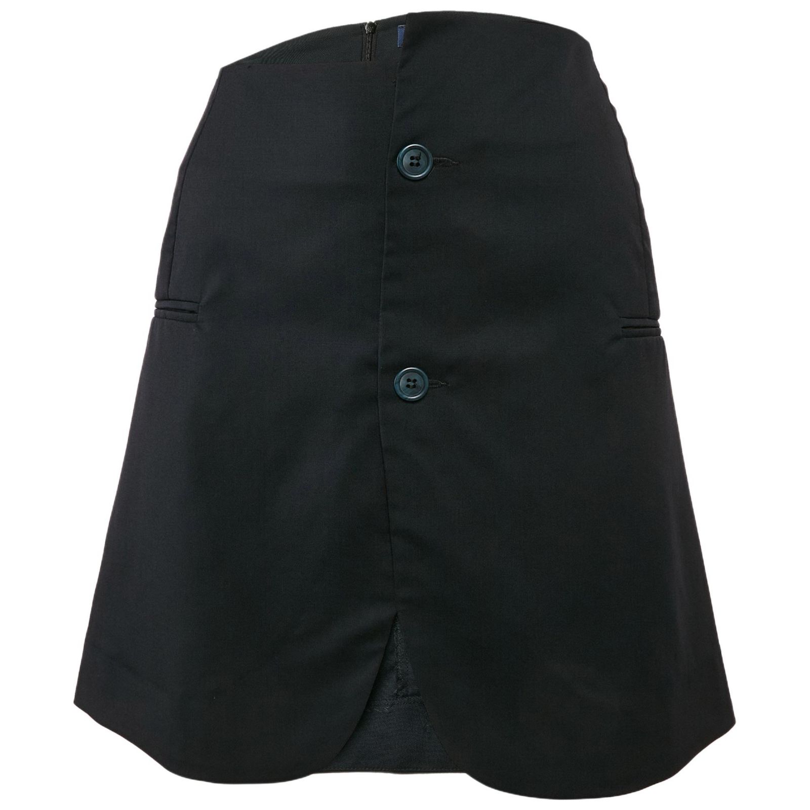 Подержатая мини-юбка Jacquemus Women's Navy Blue Gabardine