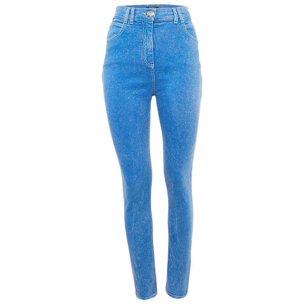 Pre-Owned Balmain Женские потертые джинсы скинни