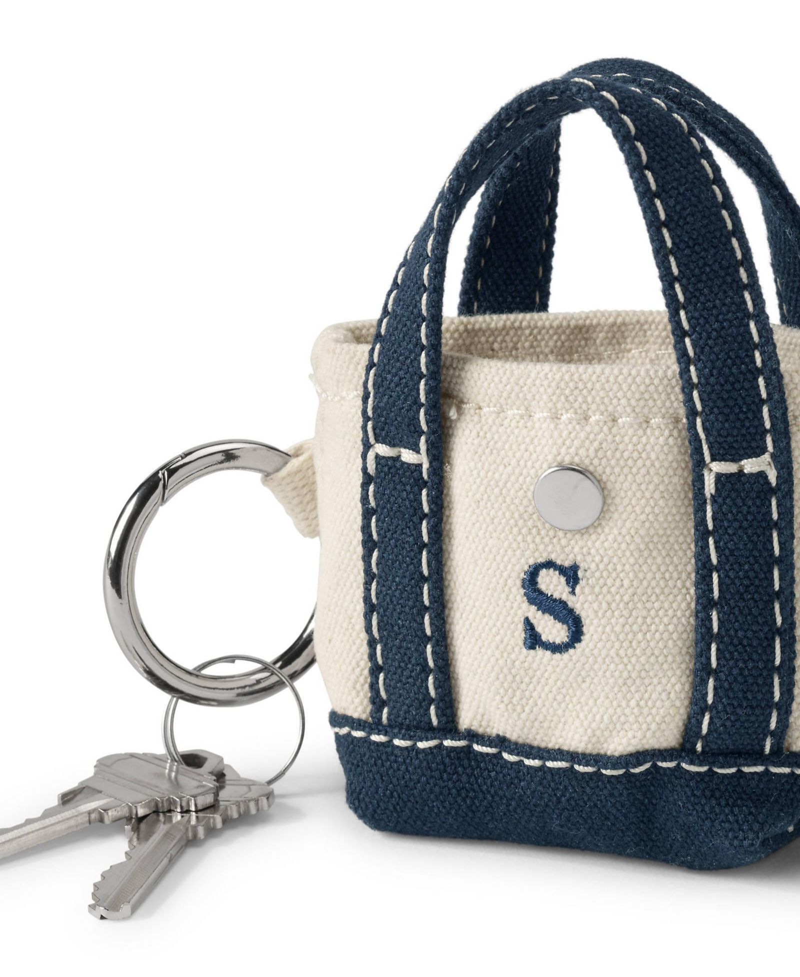 Микро-сумка Lands' End Micro Canvas Tote с буквой S