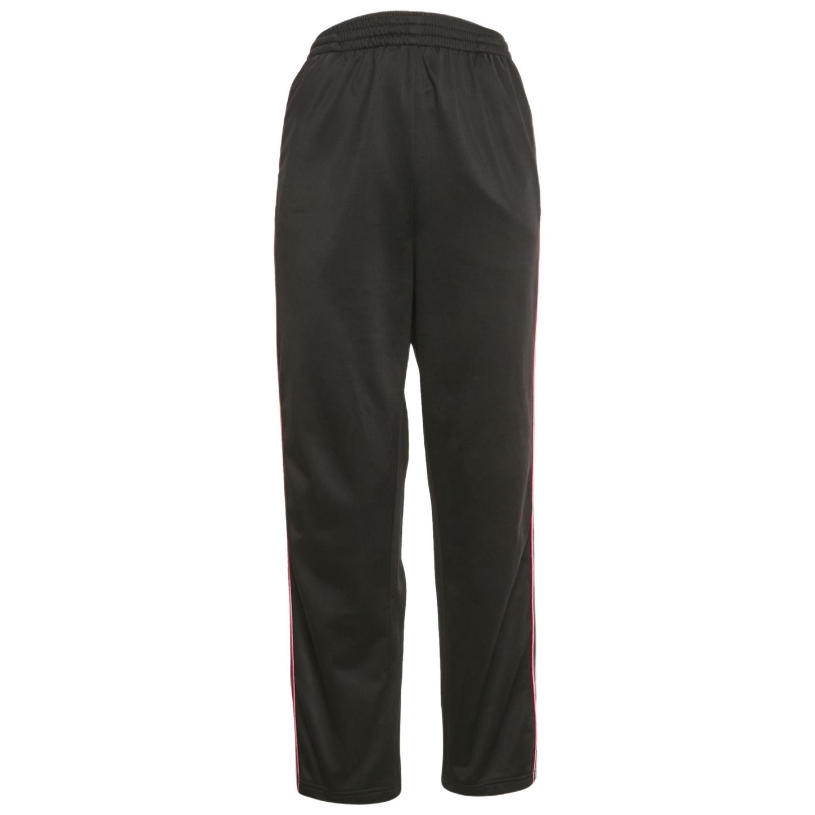 Pre-Owned Balenciaga Women's Black Synthetic Logo Stripe Detail Track Pants