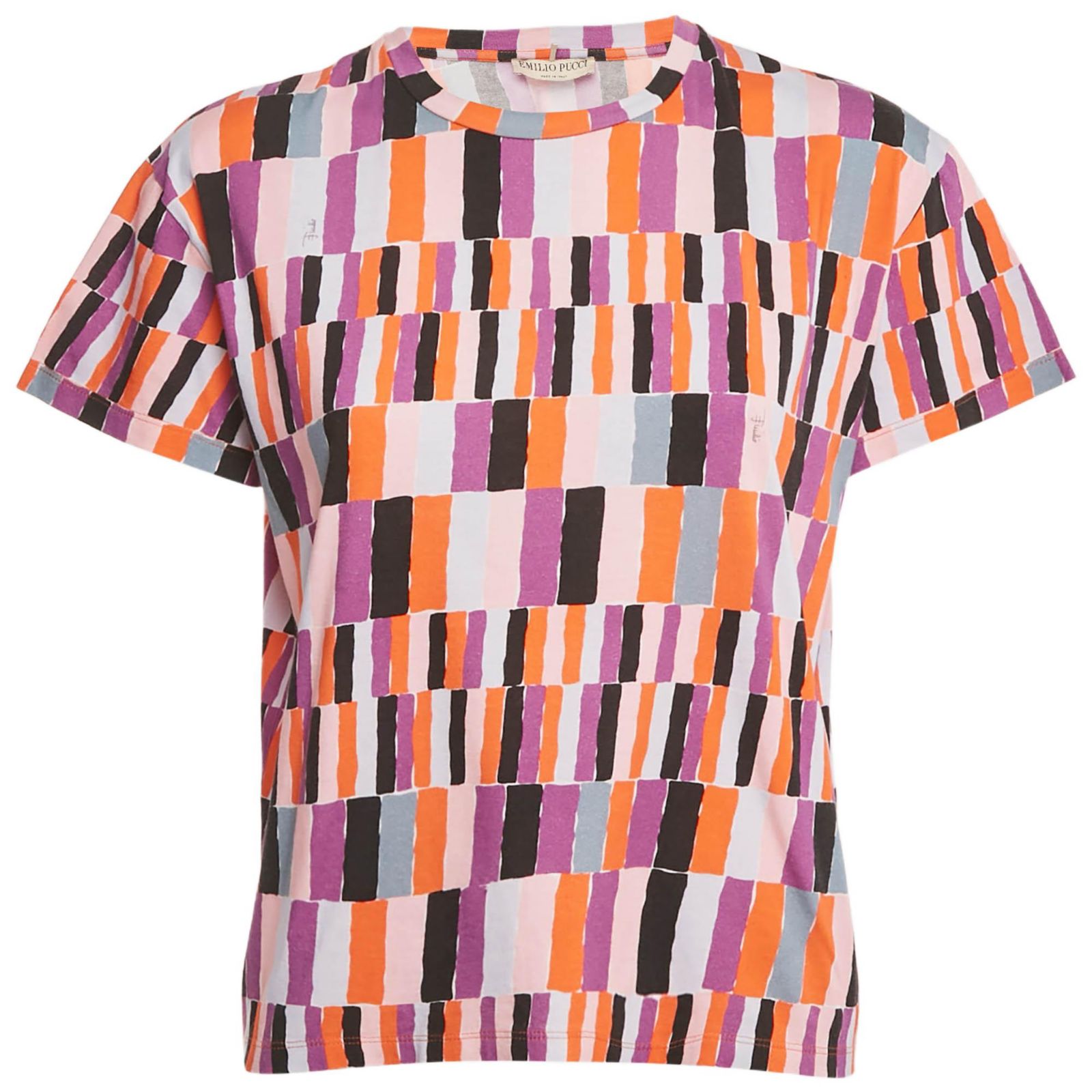 Pre-Owned Emilio Pucci Women's Multicolor Printed Jersey T-Shirt