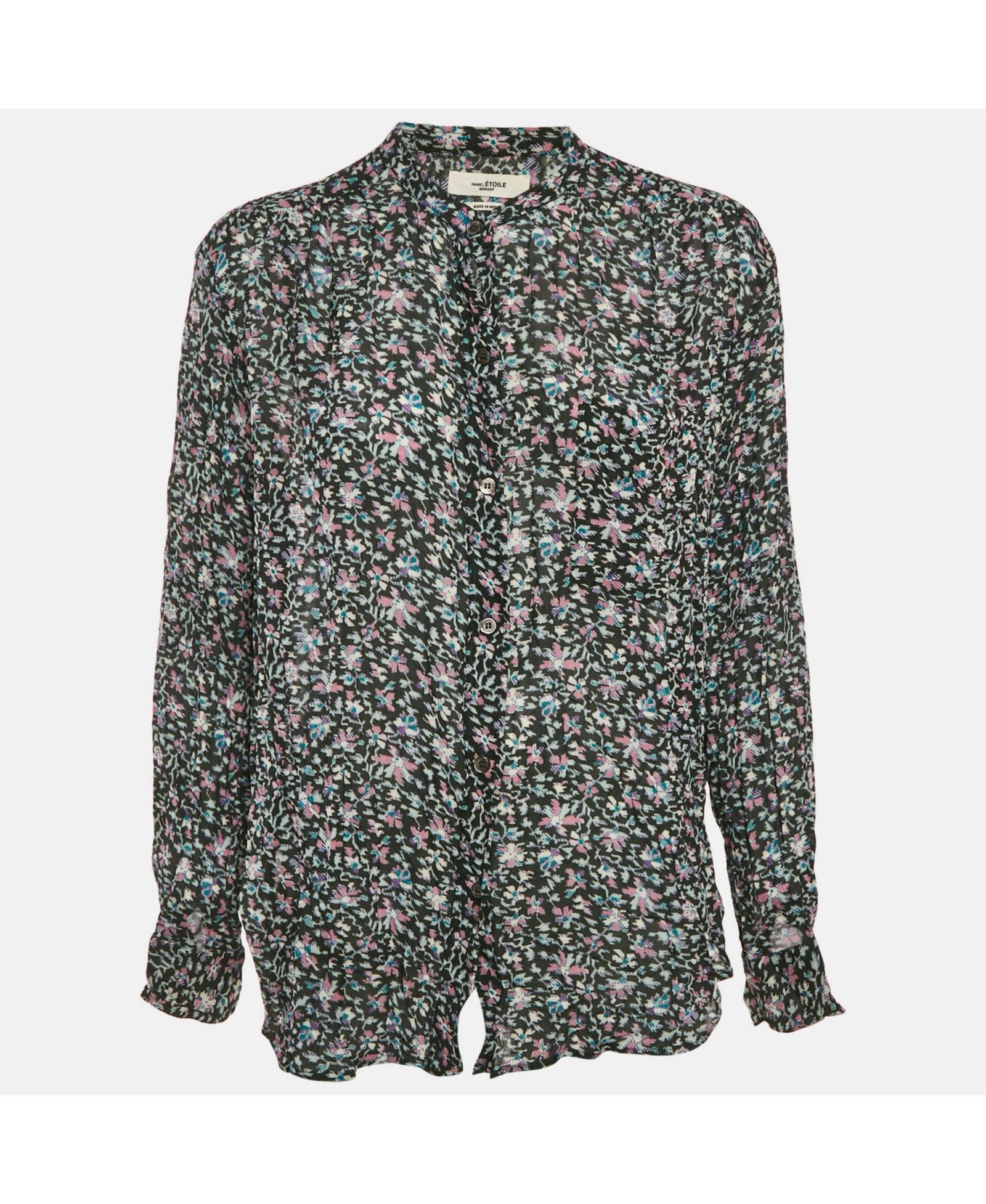 Женский топ из креповой ткани с принтом Pre-Owned Isabel Marant Etoile