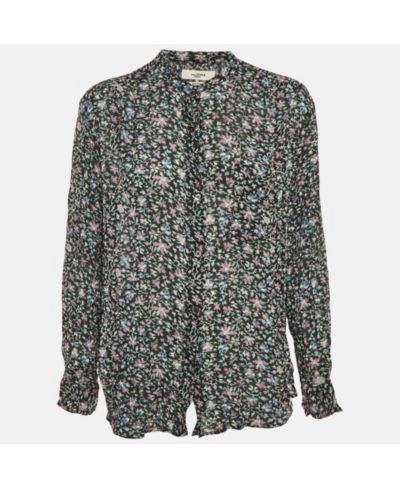 Женский топ из креповой ткани с принтом Pre-Owned Isabel Marant Etoile