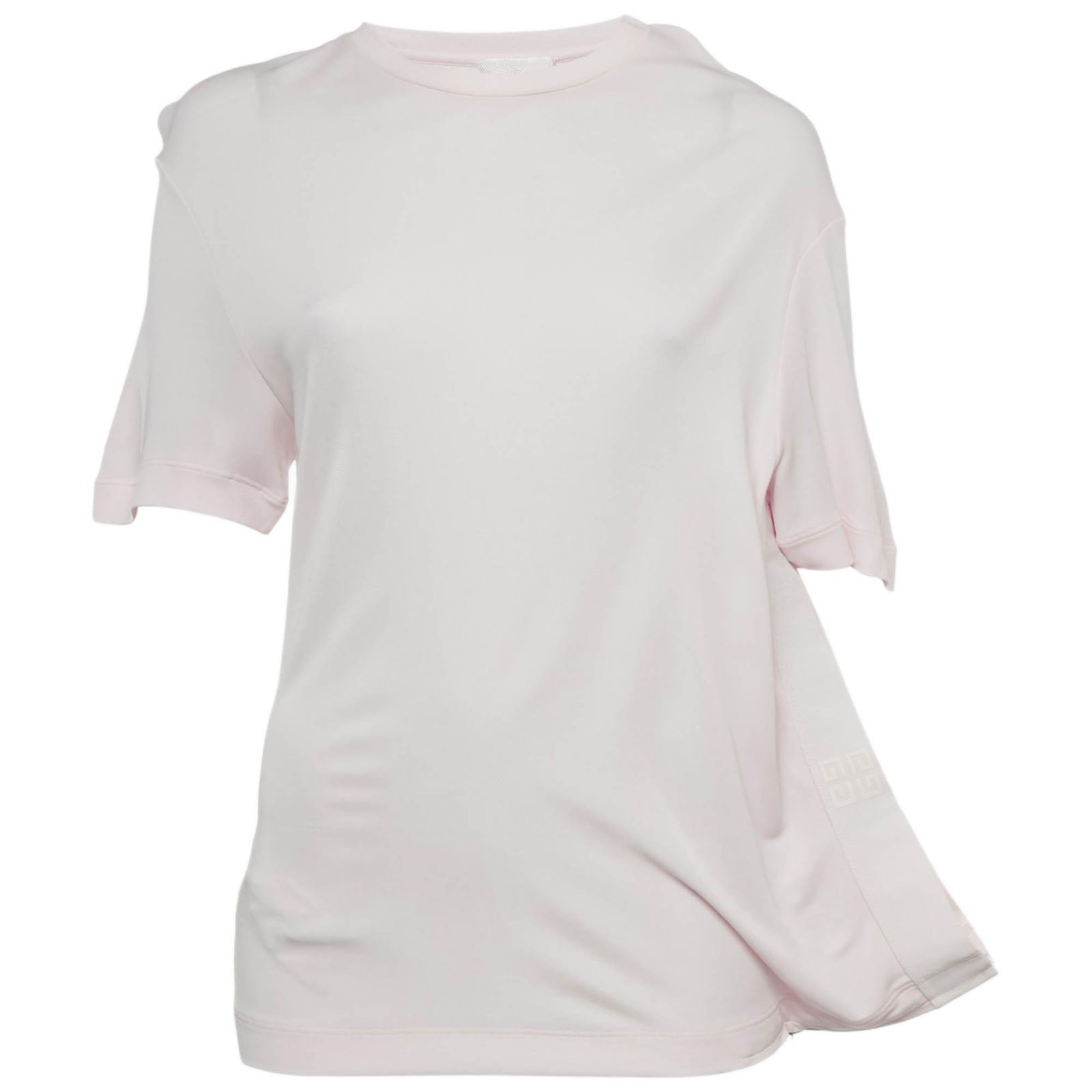 Pre-Owned Givenchy Women's Pink Jersey 4G Asymmetrical Top