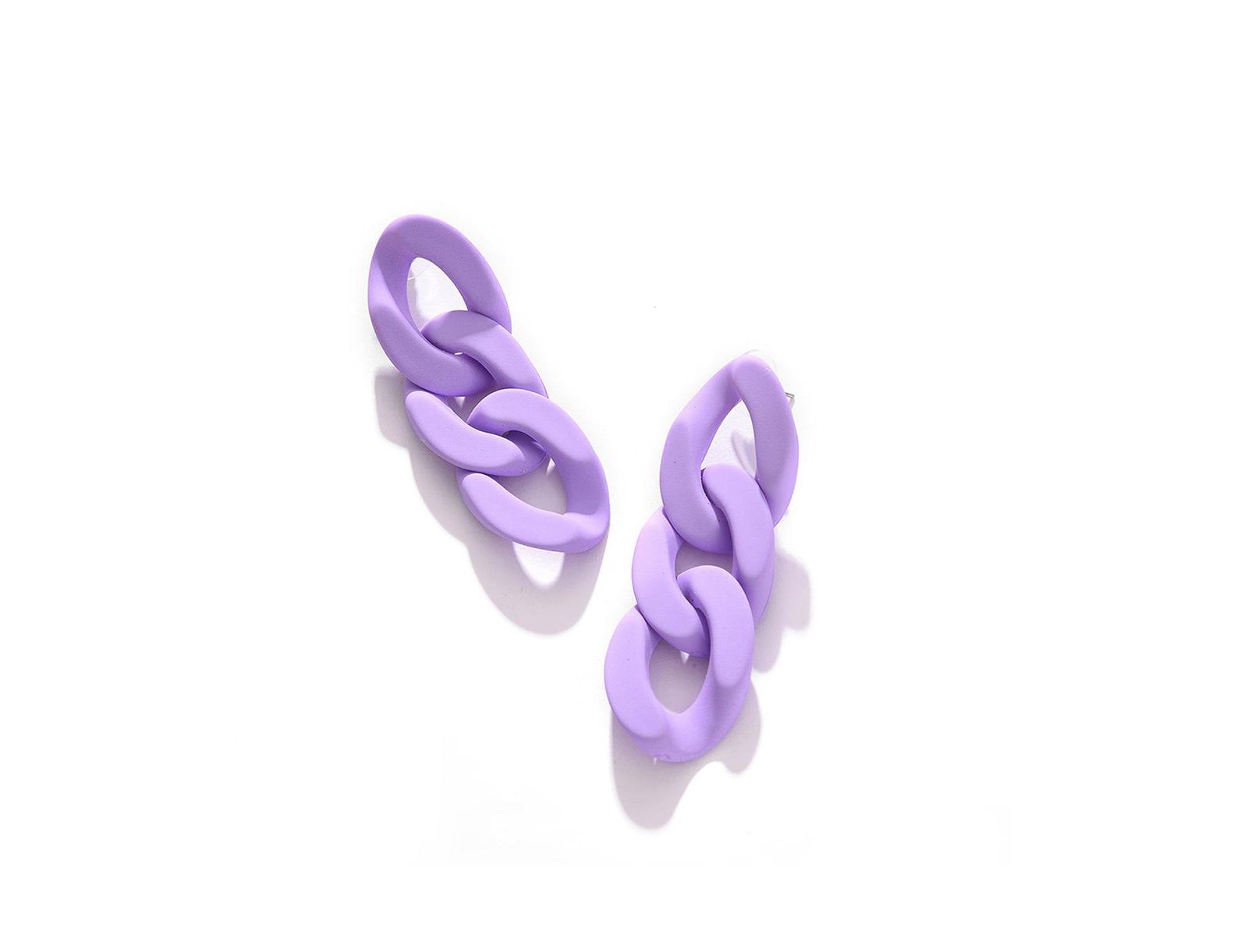 Женские серьги SOHI Purple Chainlink Drop