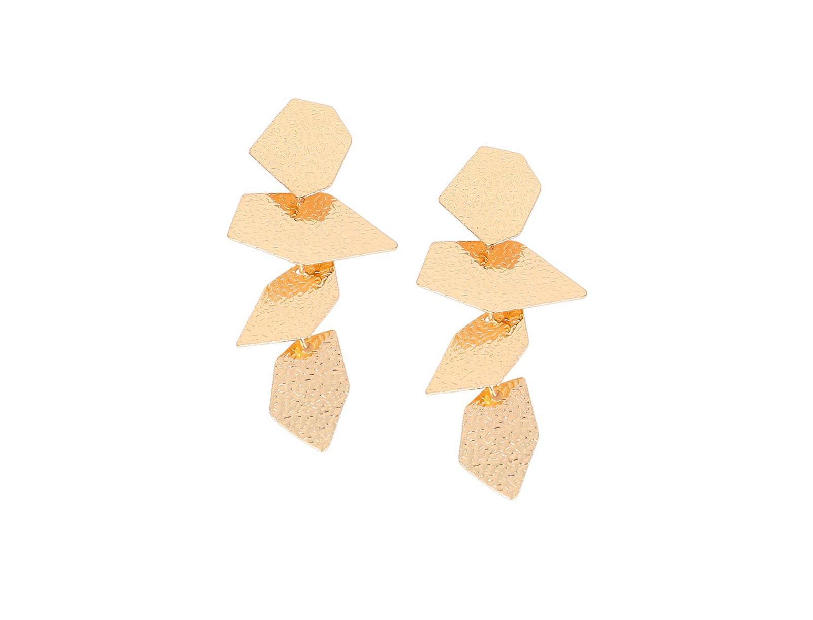 Женские серьги Drop Earrings Dented-Geometric Antique