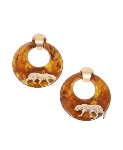Women's The Circular-Panthera Statement Earrings - California