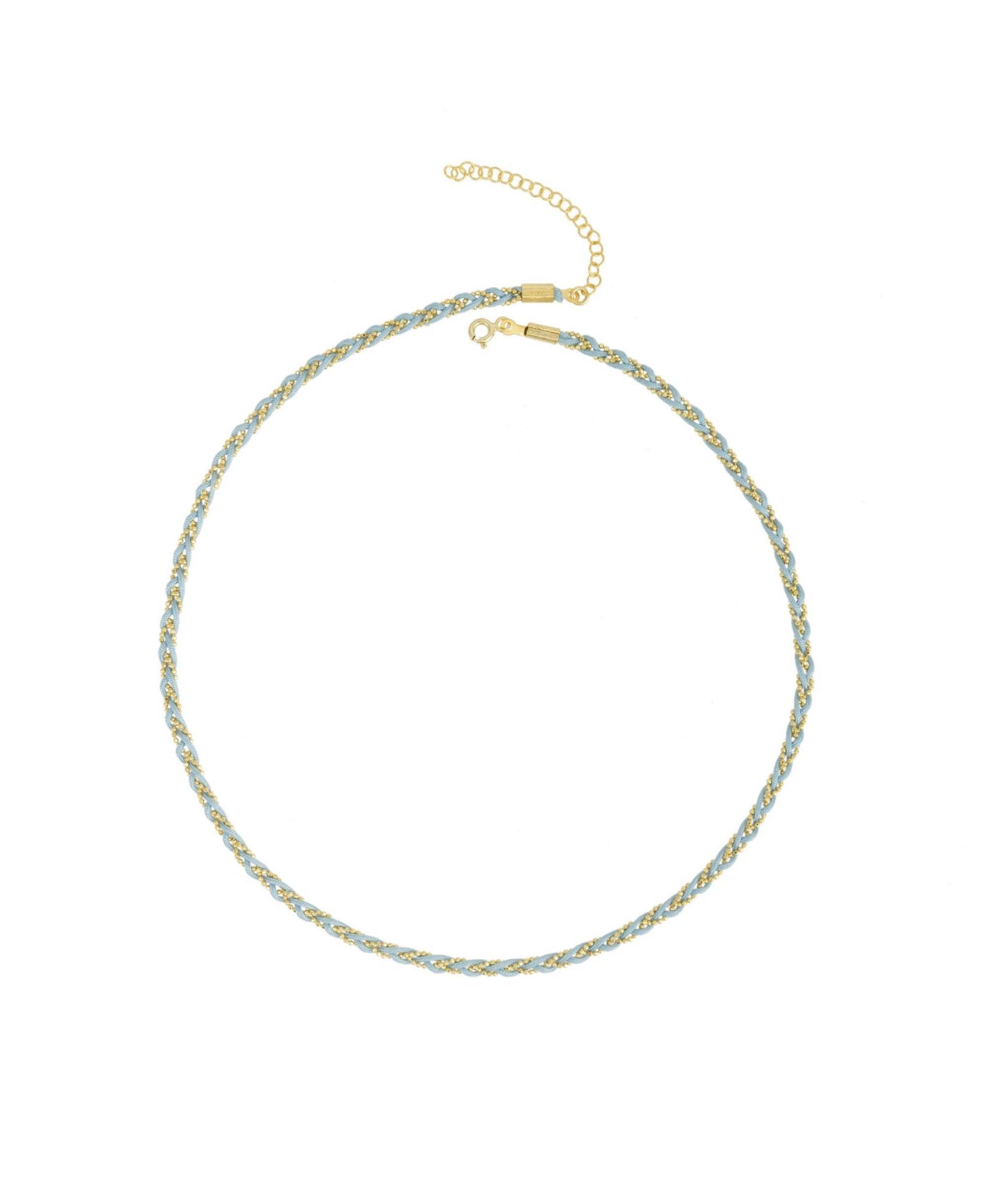 Spero London Beaded Chain Necklace Sterling Silver