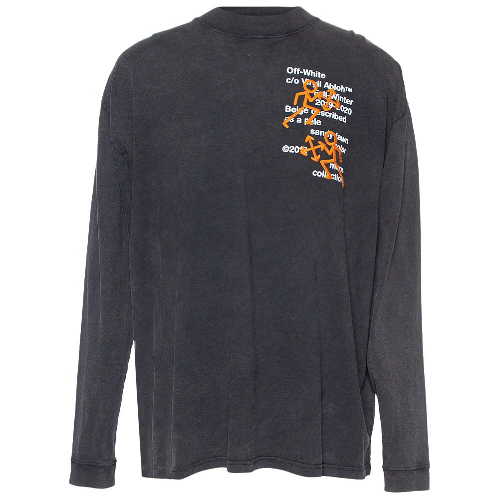 Pre-Owned Off-White Men's Pre-Owned Terry Knit Pictogram Incompiuto Sweatshirt