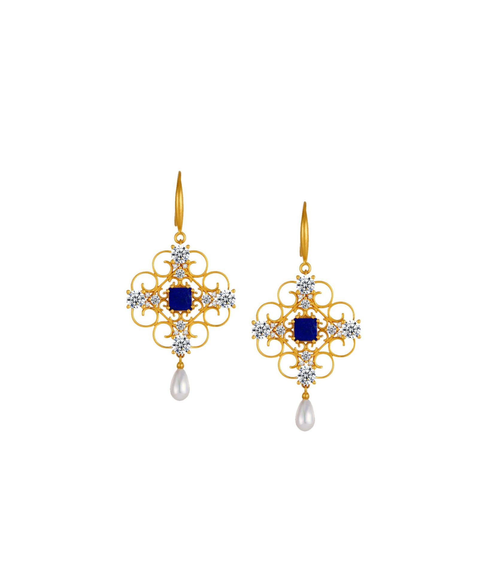RETRO CHIC Orchid Dream Pearl Earrings