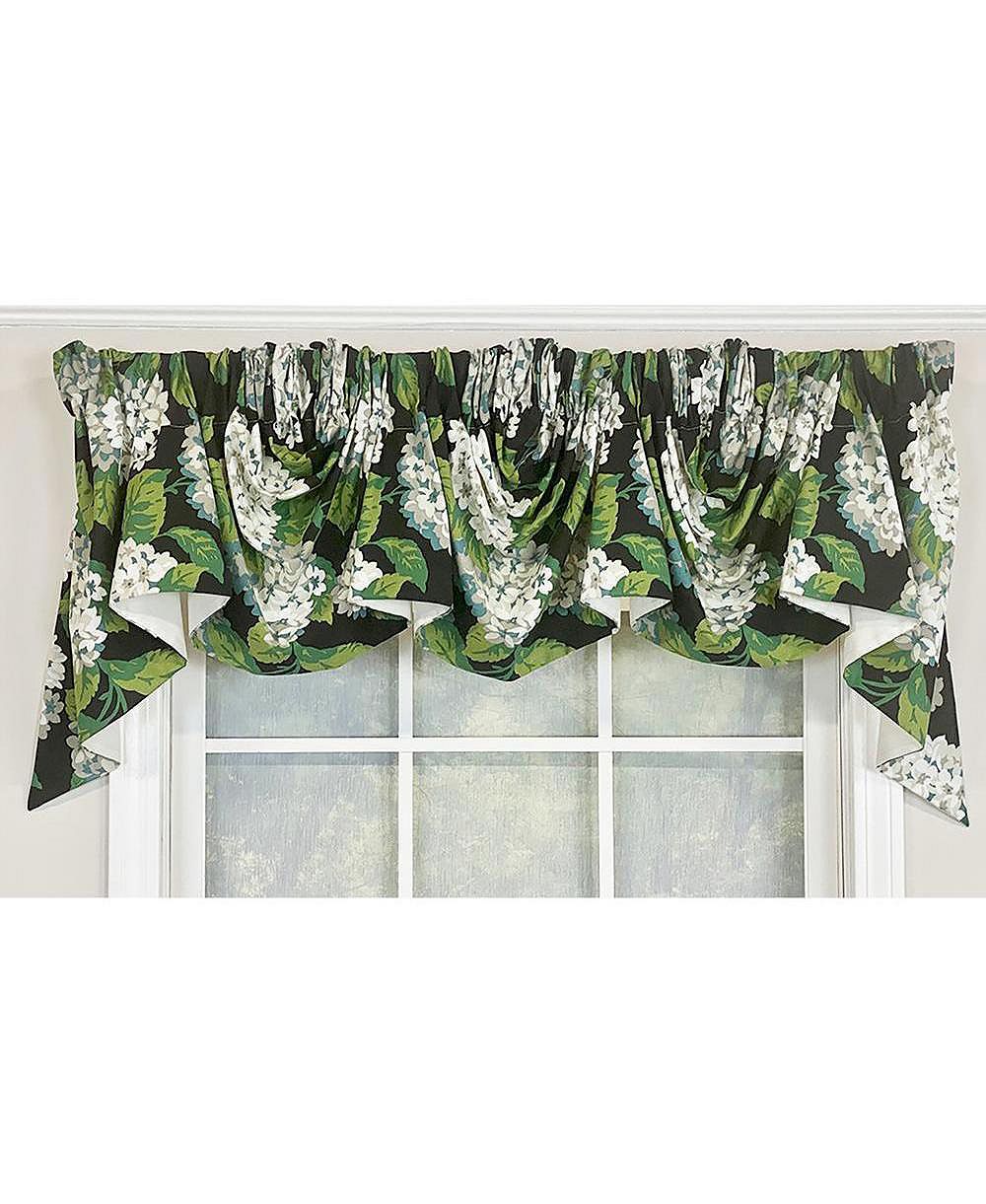 RLF Home декоративный валанс Hydrangea Empire, темно-синий, 54"W X 25"L для окон шириной до 48"W