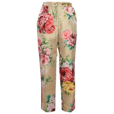 Pre-Owned Dolce & Gabbana Women's Floral Jacquard Tailored Pants
