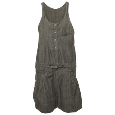 Pre-Owned Chloe Women's Dark Grey Cotton Tie-Up Dungaree