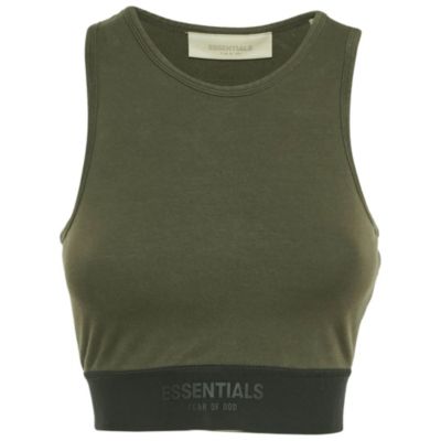 Pre-Owned Fear Of God Women's Essentials Military Cotton Knit Sport Tank Top