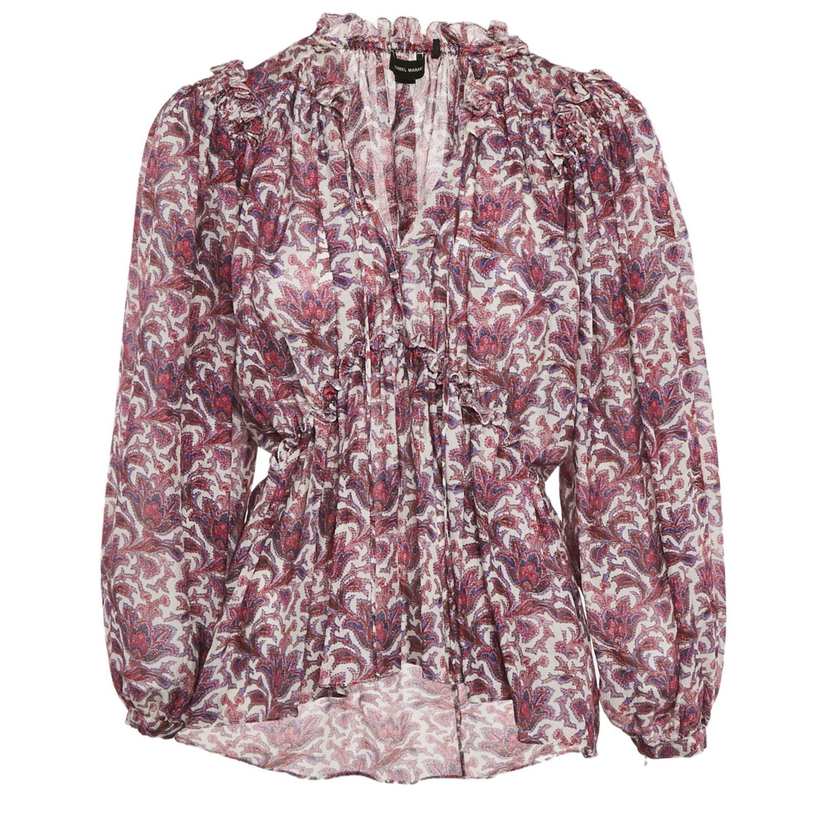 Женский топ Isabel Marant Purple Printed Silk