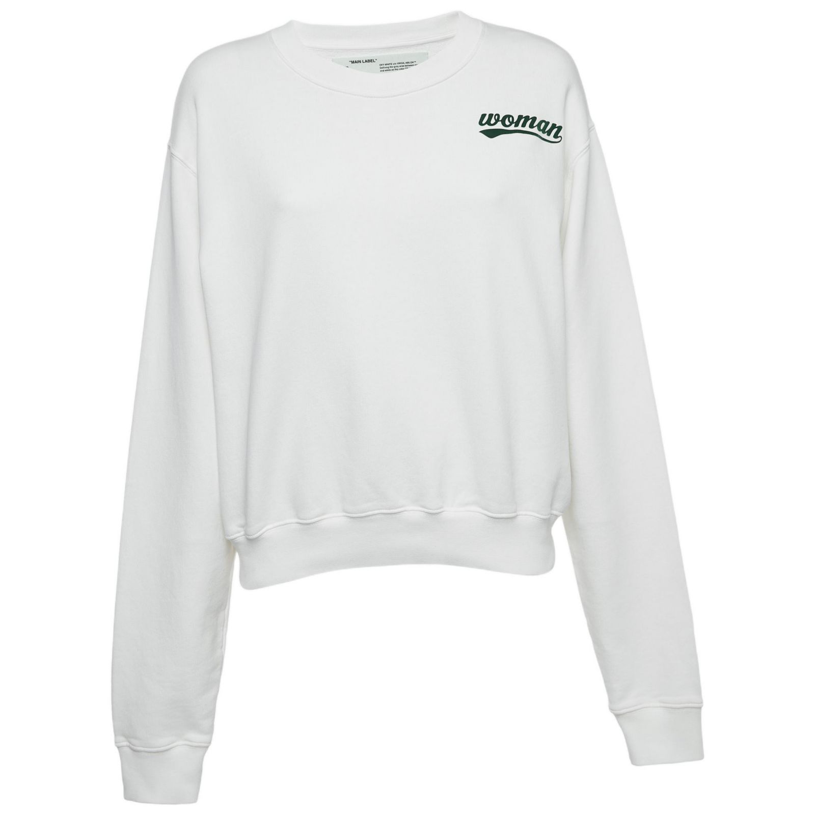 Женский хлопковый худи Pre-Owned Off-White с вышивкой логотипа