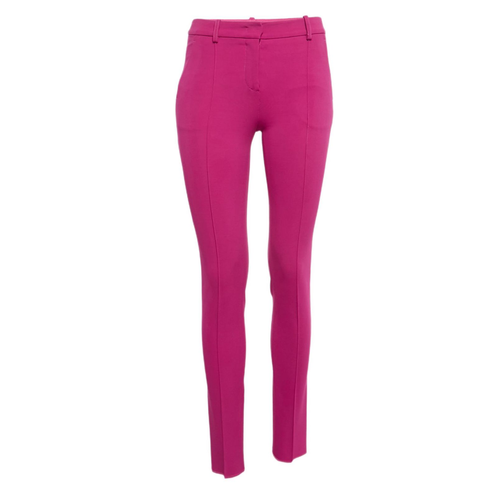 Pre-Owned Emilio Pucci Women's Pink Jersey Pintuck Detail Trousers