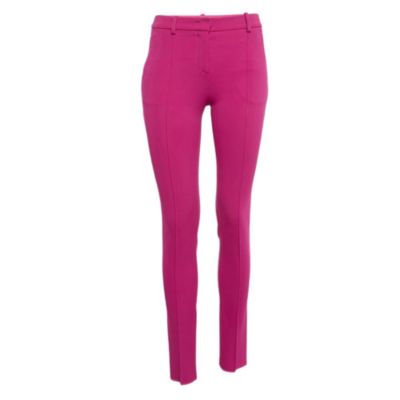 Pre-Owned Emilio Pucci Women's Pink Jersey Pintuck Detail Trousers