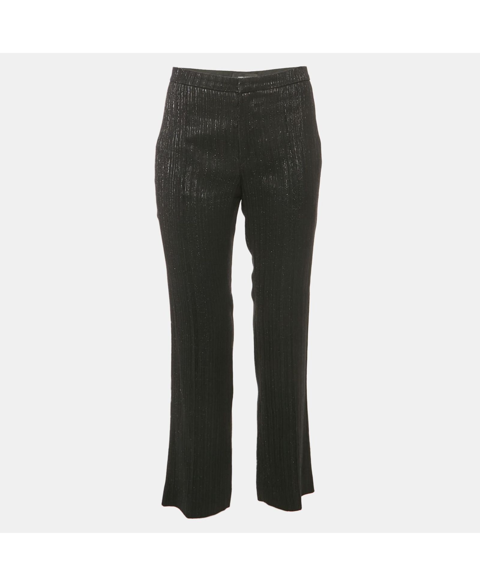 Pre-Owned Isabel Marant Women's Black Lurex Trousers