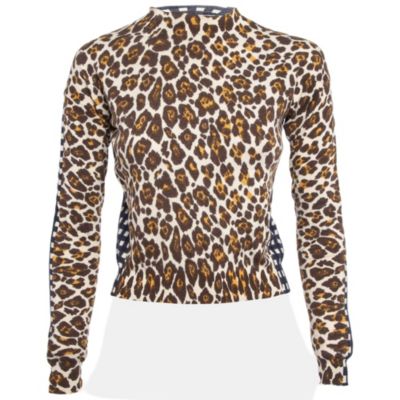 Женский трикотажный топ Pre-Owned Stella Mccartney Multicolor Printed High Neck Knit Top