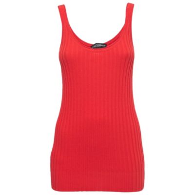 Pre-Owned Dolce & Gabbana Women's Cotton Rib Knit Tank Top