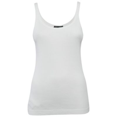 Pre-Owned Dolce & Gabbana Женский трикотажный топ White Rib Knit