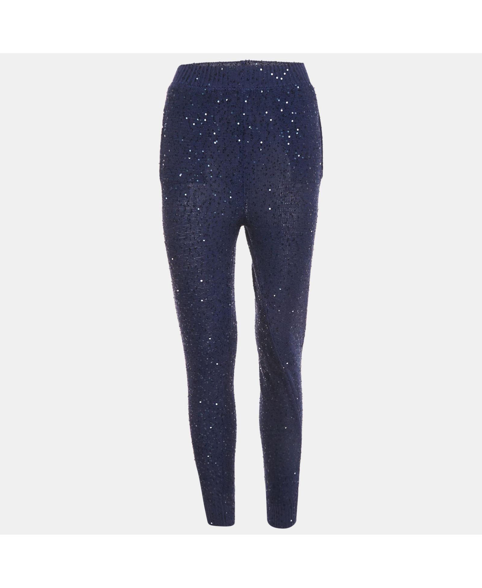 Pre-Owned Stella Mccartney Women's Sequin Cotton Knit Jogger Pants