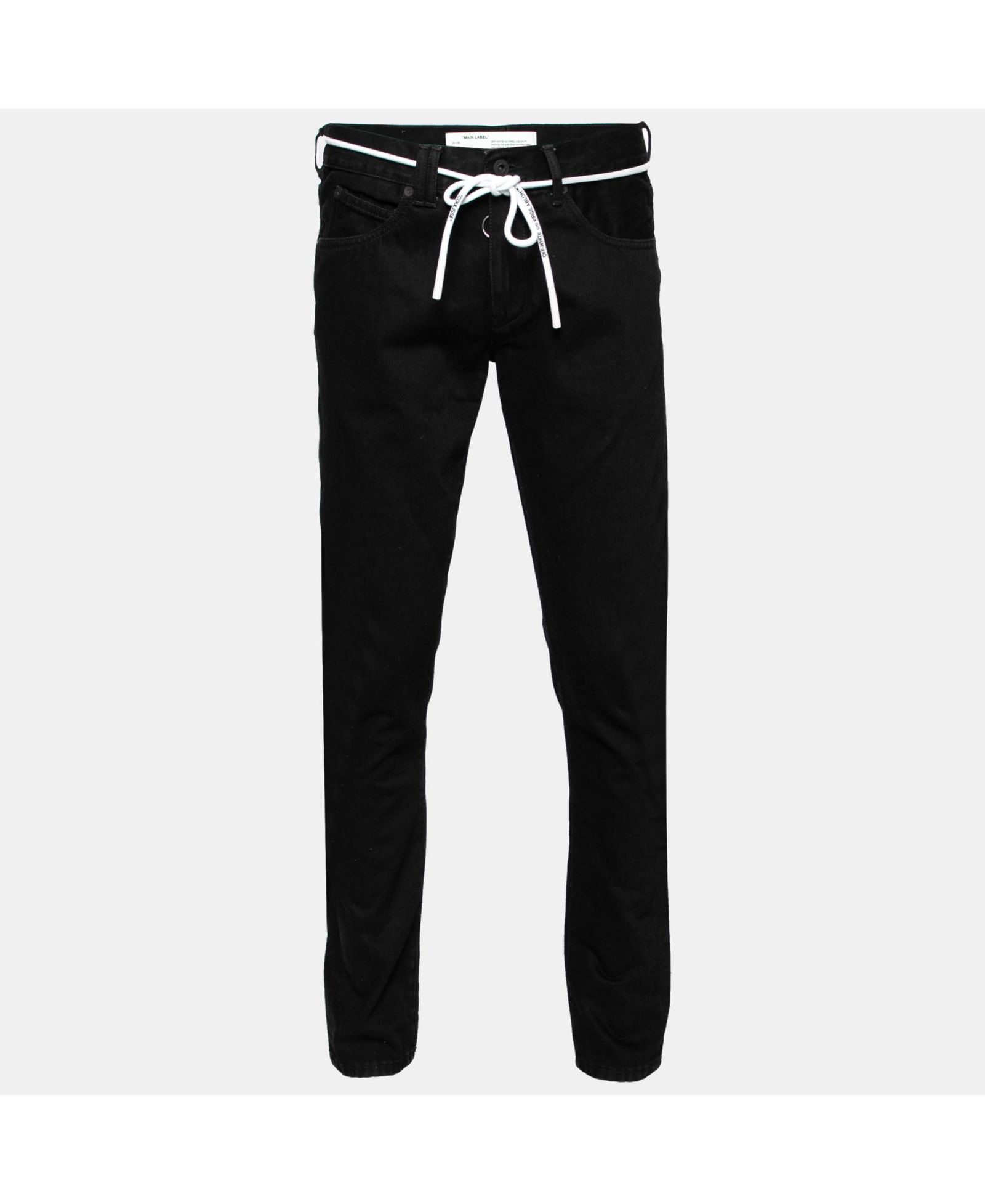 Pre-Owned Off-White Men's Black Denim Arrow Printed Jeans