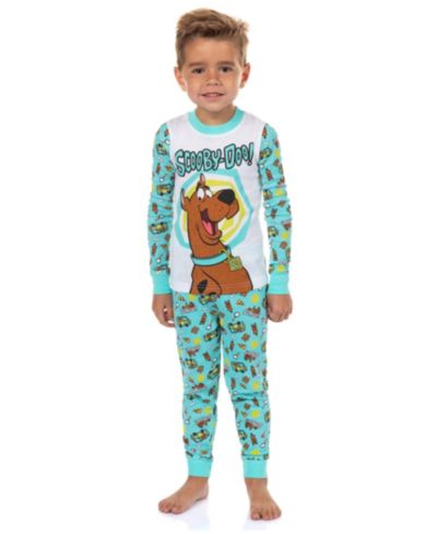 Детский пижамный комплект Scooby-Doo Boy's (2T-5T) 2-Piece Tight Fit Long-Sleeve Pajama Pant Sleep Set