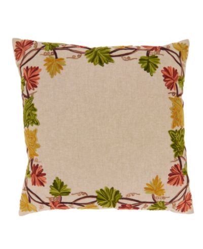 Saro Lifestyle декоративная подушка Golden Grove Leaf Down Filled 20" x 20"