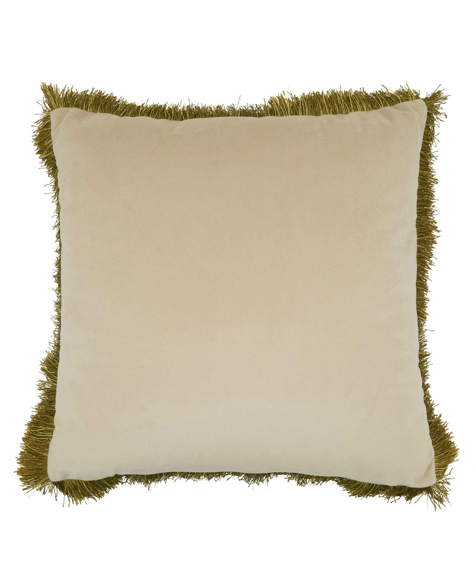 Saro Lifestyle Velvet Fringe Down Filled Decorative Pillow, 18" x 18"