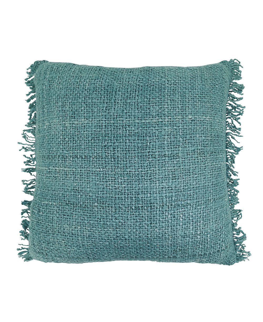 Saro Lifestyle Fringe Down Filled Decorative Pillow, 20" x 20"