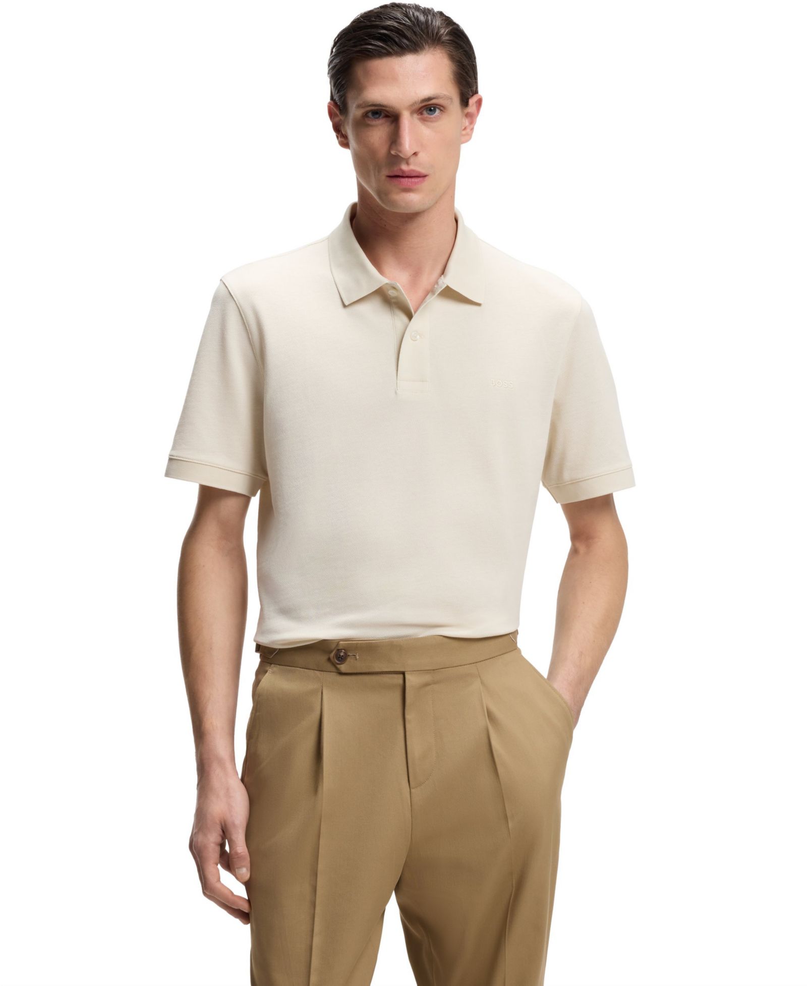 BOSS Мужская рубашка поло Piqué Pallas Regular-Fit из хлопка