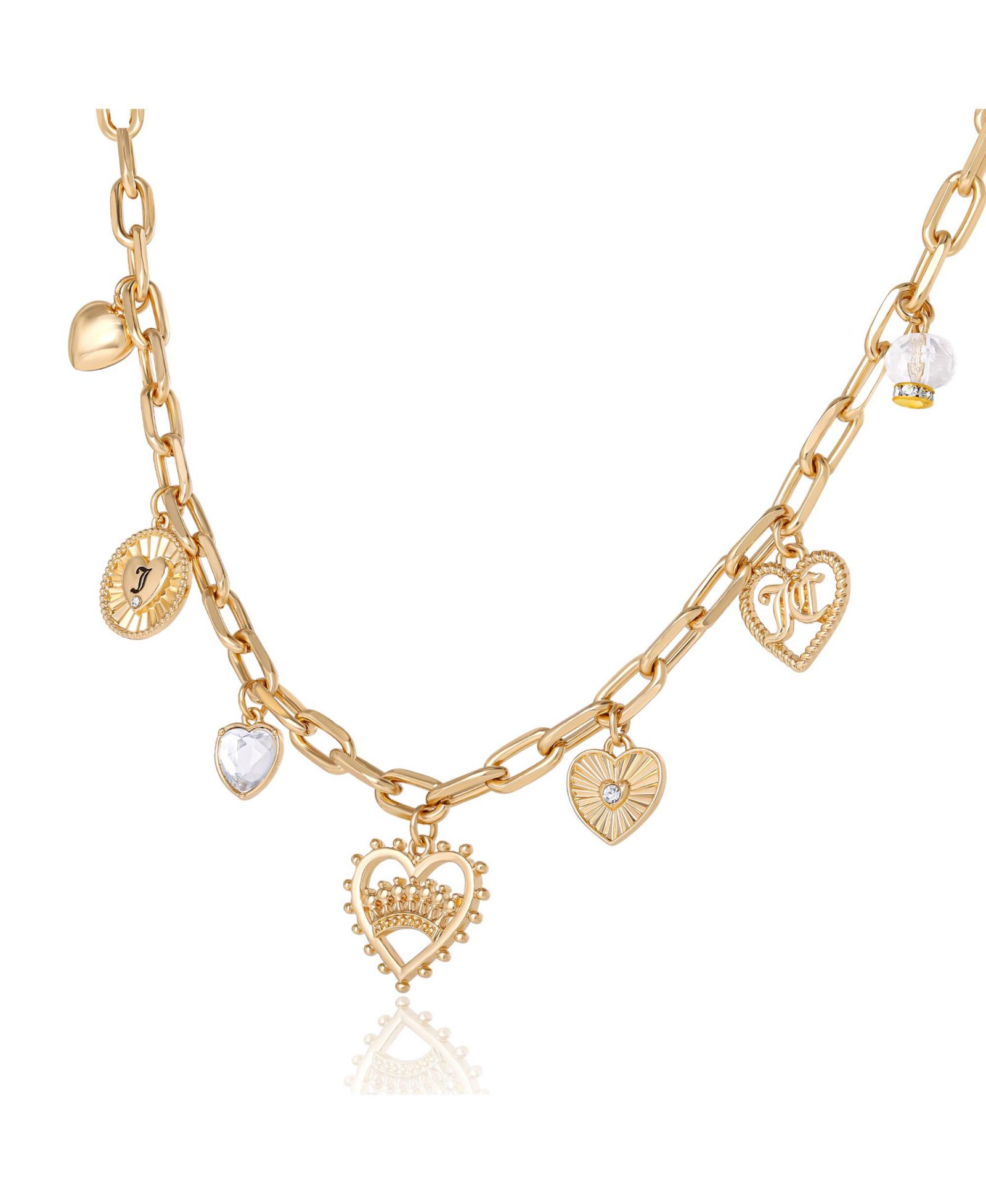 Подвеска Juicy Couture Heart Juicy Logo Charm - 18+2''