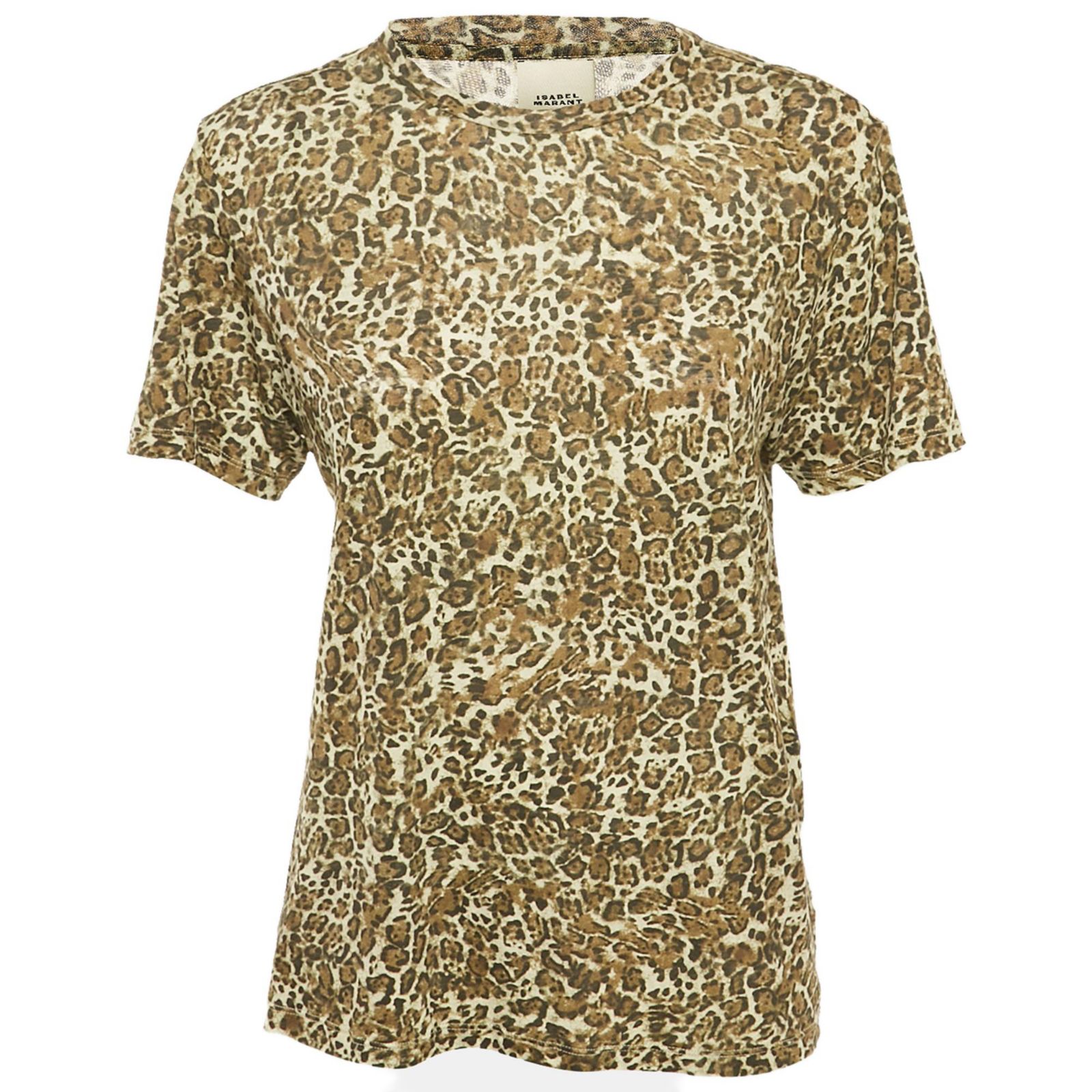 Pre-Owned Isabel Marant Women's Leopard Print Cotton Zewel T-Shirt