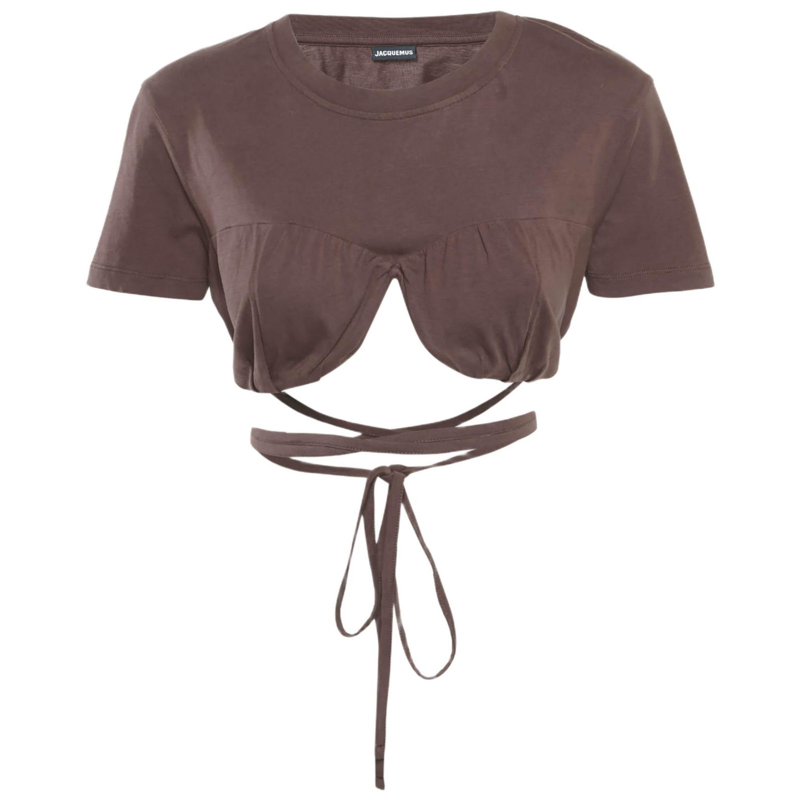 Б/у женский кроп-топ Jacquemus Jersey Le Baci