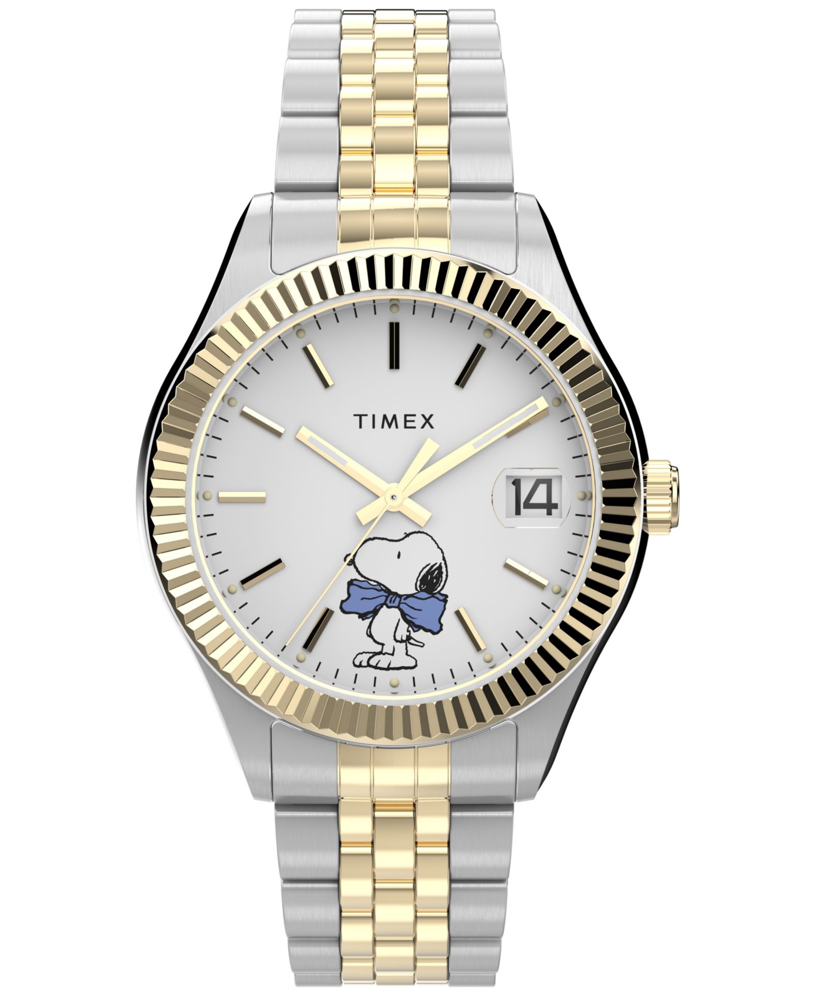Timex Women's Quartz Analog Two-Tone Stainless Steel Watch, 34mm