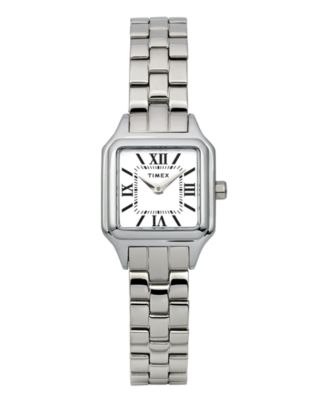 Женские кварцевые аналоговые часы Timex Silver-Tone Stainless Steel, 23mm