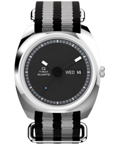 Timex Men's Quartz Analog Black Fabric Watch, 37mm