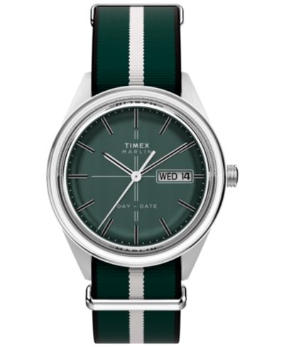 Мужские кварцевые аналоговые часы Timex Green Fabric 38mm