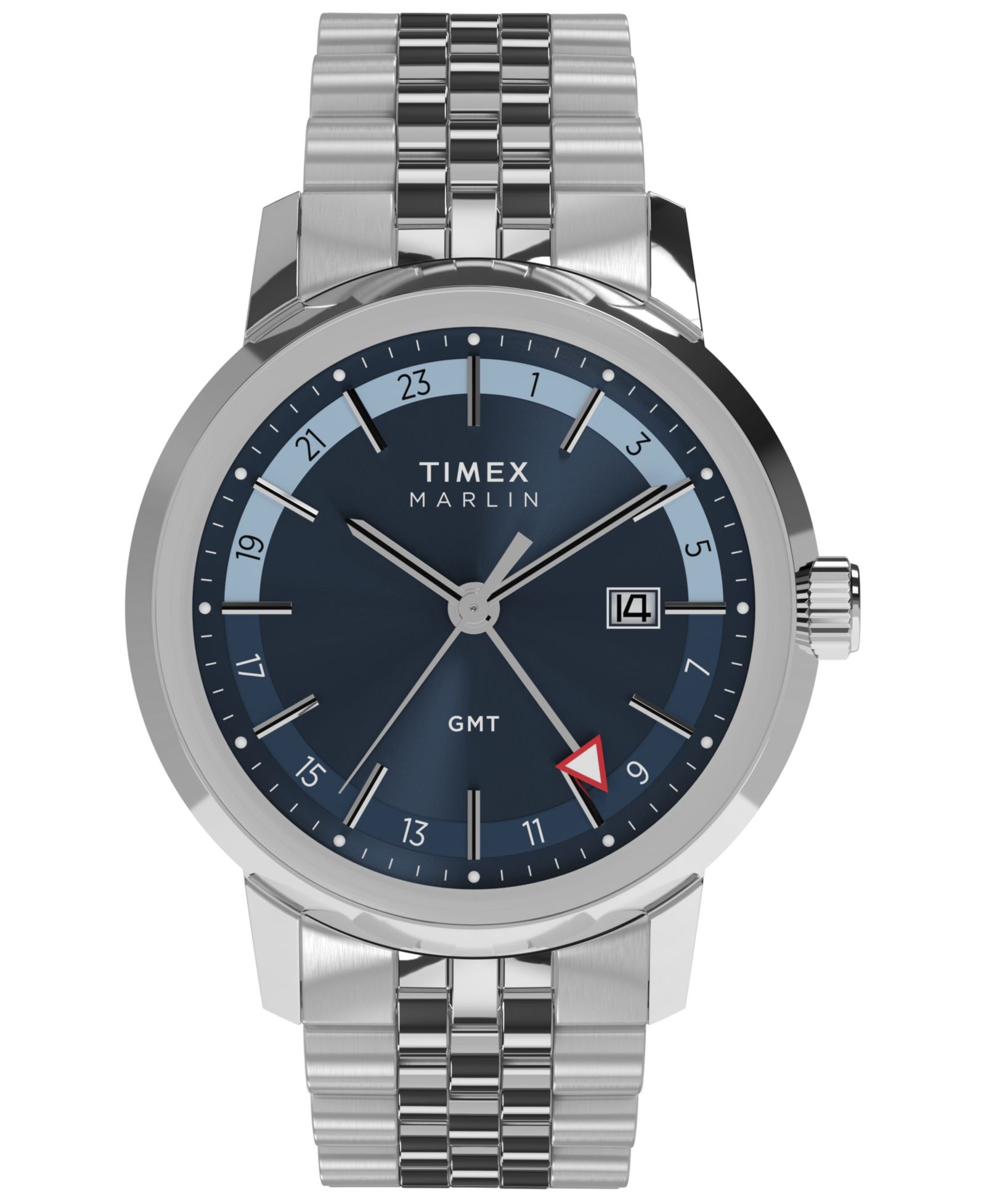 Мужские кварцевые аналоговые часы Timex Silver-Tone Stainless Steel, 40mm