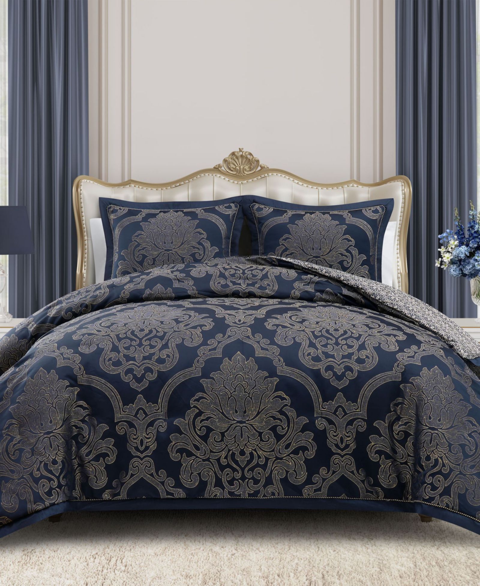 Комплект покрывала Waterford Vaughn, 3 шт., Queen