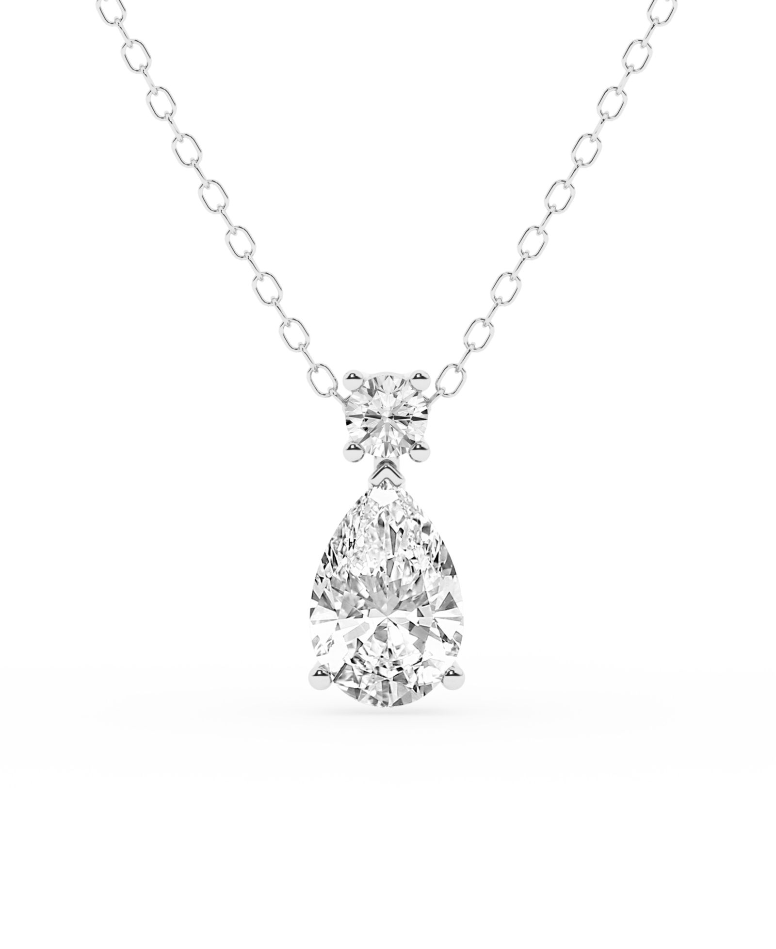 Badgley Mischka Подвеска с бриллиантом Lab Grown Diamond в 14k White Gold