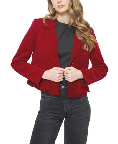 Женский блейзер Central Park West Ember Velvet Boxy
