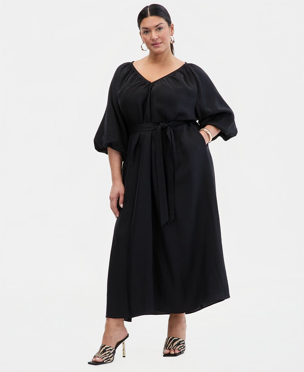 Женское платье-макси Plus Size с пышными рукавами I.N.C. International Concepts