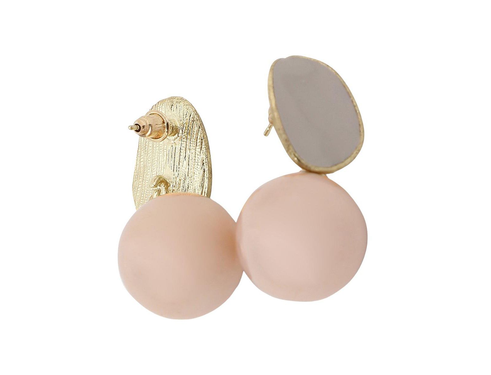 SOHI Multi-Stone Blue Circular Drop Earrings