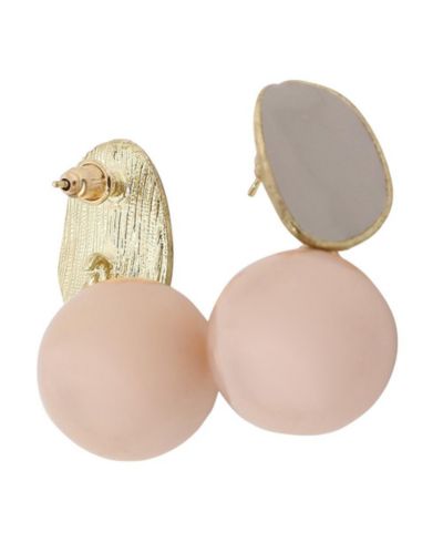 SOHI Multi-Stone Blue Circular Drop Earrings
