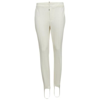 Б/у женские лыжные брюки Moncler Grenoble White Technical Jersey Stirrup