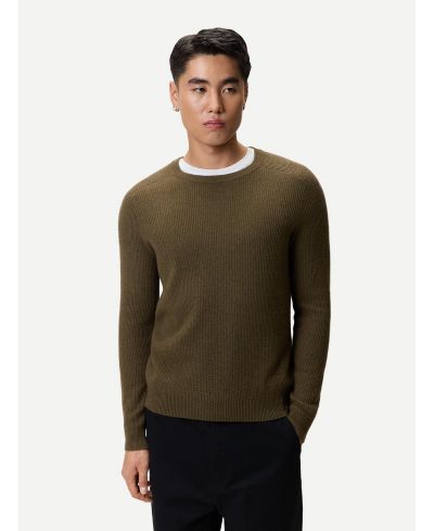Мужской кашемировый свитер Gobi Cashmere в рубчик
